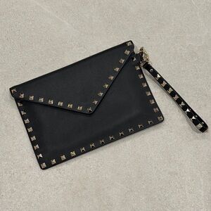 Valentino rockstud wristlet pouch